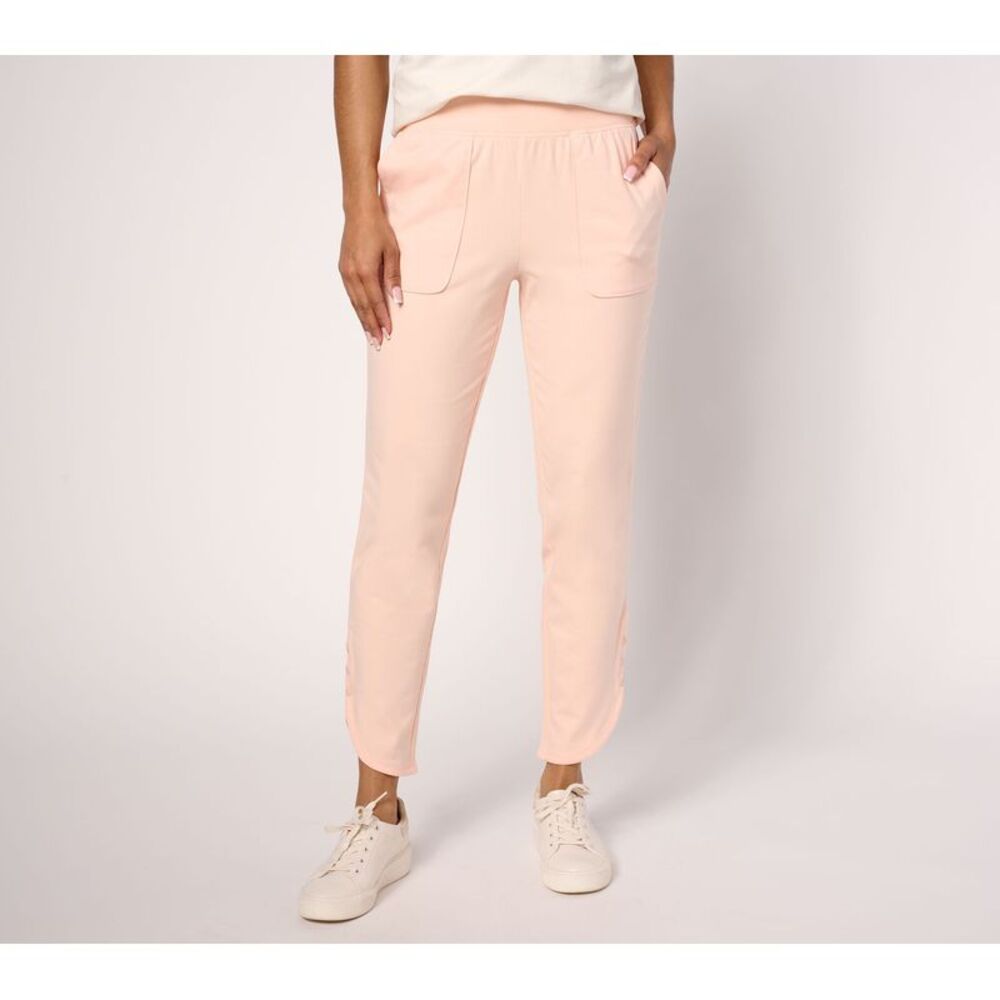 Ryan Simkhai Eyeshop Women's Petite Pants PXL Denim & Co. Active Duo Pink